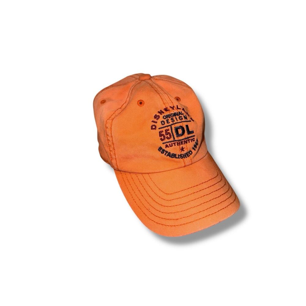 Disneyland Resort Hat Orange Y2K Retro Dadcore DL55 Embroidered Baseball Cap